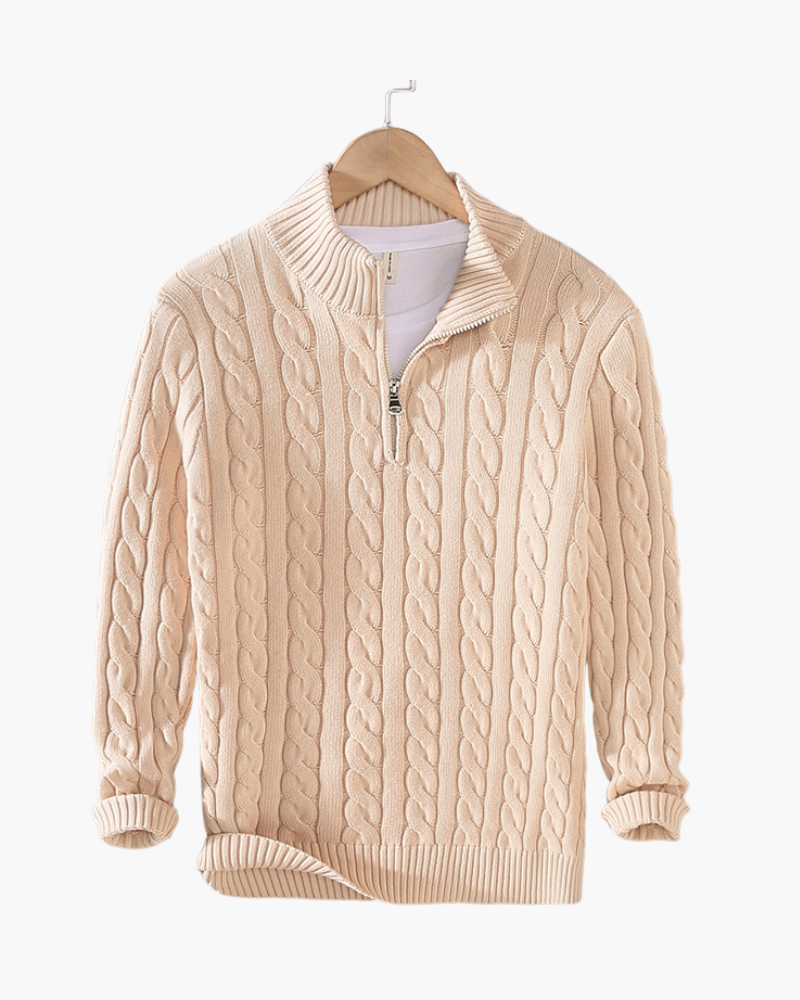 Verbier Pullover mit Halbreißverschluss