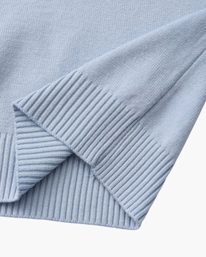 Essential Geripptem Stehkragen-Pullover